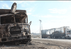 'Rejim yardım konvoyuna saldıranları koruyor' iddiası