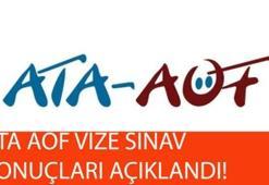ATA AÖF ara dönem vize sınav sonuçları açıklandı! (ATA AÖF sonuç sorgulama)
