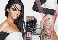 Kendall Jenner'ın dövmesi olay oldu!