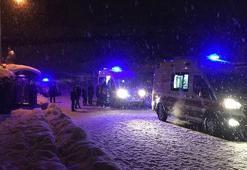 Kayganlaşan yolda otomobiller kaza yaptı: 7 yaralı