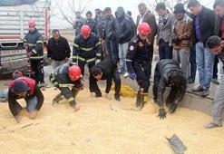 Kazada kopan kolu bulmak için zamanla yarıştılar