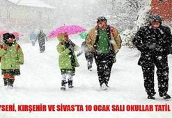 Kayseri, Kırşehir ve Sivas'ta okullar yarın tatil olacak mı? İşte açıklama