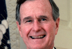 George Bush hastaneye kaldırıldı!