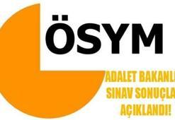 Adalet Bakanlığı Sınav sonuçları ÖSYM tarafından açıklandı!