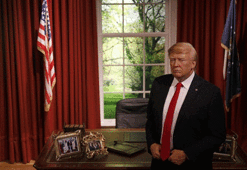 Donald Trump'ın balmumu heykeli Beyaz Saray'da
