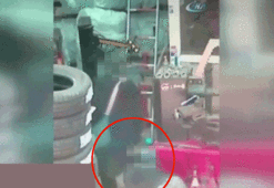 Tamirci genç kadını baldırından ısırdı