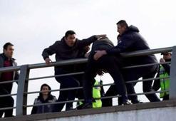 Cumhurbaşkanlığı Külliyesi önünde intihar girişimi