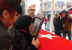 O astsubay şehitliğe nakledildi