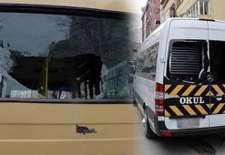 Yolcu minibüsü silahlı çatışmanın ortasında kaldı