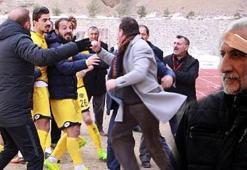 Olaylı maçta 19 yaralı