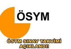2017 yılı ÖSYM sınav takvimi belli oldu!