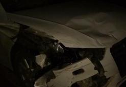 Vekilin arabası motosikletle çarpıştı