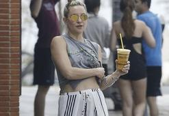 Kate Hudson çok fena yakalandı!