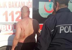 Tacizciyi polis zor kurtardı