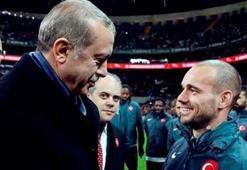 Cumhurbaşkanı Erdoğan'dan Sneijder'e övgü!