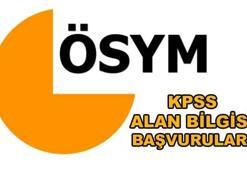 KPSS Alan Bilgisi başvuruları başladı!