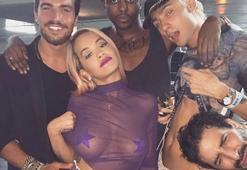 Rita Ora sokağa bu halde çıktı!