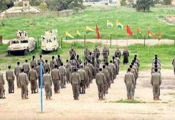PKK Kerkük’te, ABD zırhlılarıyla şov yaptı!