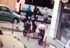 310 bin liralık kapkaç saniye saniye kamerada