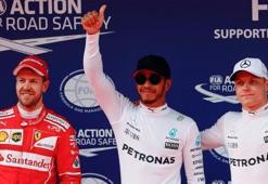Çin'de pole pozisyonu Hamilton'ın