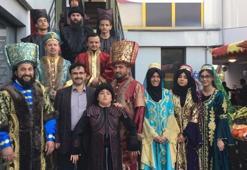 Diriliş Ertuğrul kostümüyle oy verdi