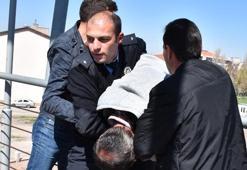 Üst geçitte intihar girişimi