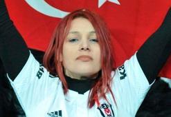 Beşiktaş maçına damgasını vuran kızıl saçlı kadın Eva Hamamcı