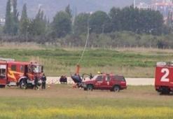 Balıkesir'de 'gyrocopter' kazası