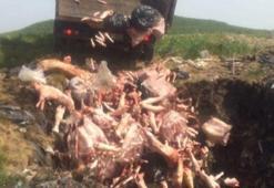2 ton kaçak et imha edildi