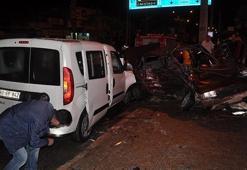 Osmaniye'de trafik kazası: 2'si polis 4 yaralı