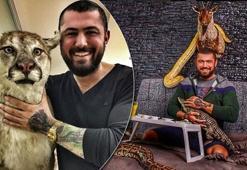 Çerkez Cengiz'in pitonlu fotoğrafı harekete geçirdi!