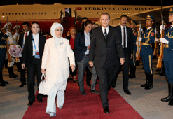 Cumhurbaşkanı Erdoğan Çin'e ulaştı