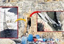 1100 mağara yerle bir