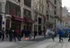 İstiklal Caddesi'nde Türk ve Yunan taraftarlar kavga etti