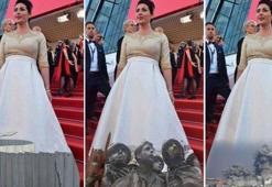 'Kudüs elbisesi'yle Cannes'a gelen İsrailli Bakan'a şok!