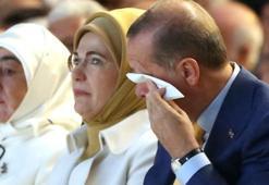 Erdoğan gözyaşlarını tutamadı!