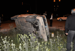 Konya'da otomobil şarampole devrildi: 1 ölü, 2 yaralı