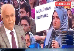 Kadın izleyiciye verdiği cevap uzun süre alkışlandı