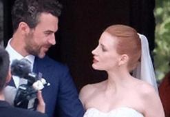 Jessica Chastain ile Gian Luca Passi de Preposulo evlendi