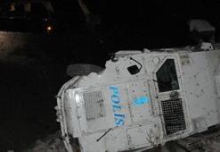 Şırnak'ta zırhlı polis aracı devrildi: 8 polis yaralı