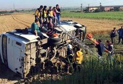 İşçi servisi kaza yaptı: Çok sayıda yaralı
