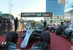 Azerbaycan'da pole pozisyonu Hamilton'ın