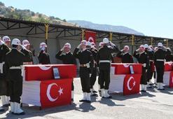 Şırnak'ta 3 şehit için uğurlama töreni