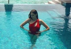 Fahriye Evcen'den balayı pozu!