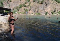 Munzur'da çatışmaların gölgesinde plaj keyfi