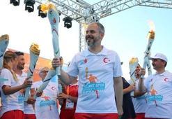 Olimpiyat meşalesi Samsun'da yandı