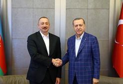 Cumhurbaşkanı Erdoğan, Aliyev ile bir araya geldi