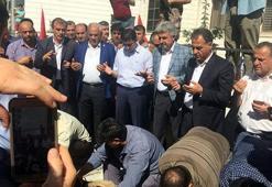 Kurban kestirerek göreve başladı