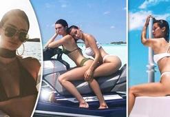 Kendall Jenner ve Bella Hadid'in Mikonos tatili