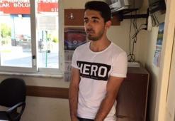 "Hero" yazılı tişörtle duruşmaya gelen şüpheli tutuklandı